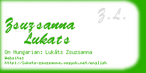 zsuzsanna lukats business card